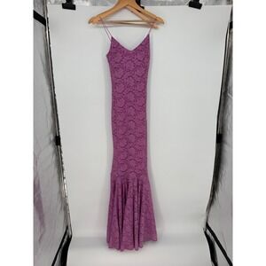 Caroline Constas Morgana Gown S Purple Lace Mermaid Formal Dress Romantic Chic